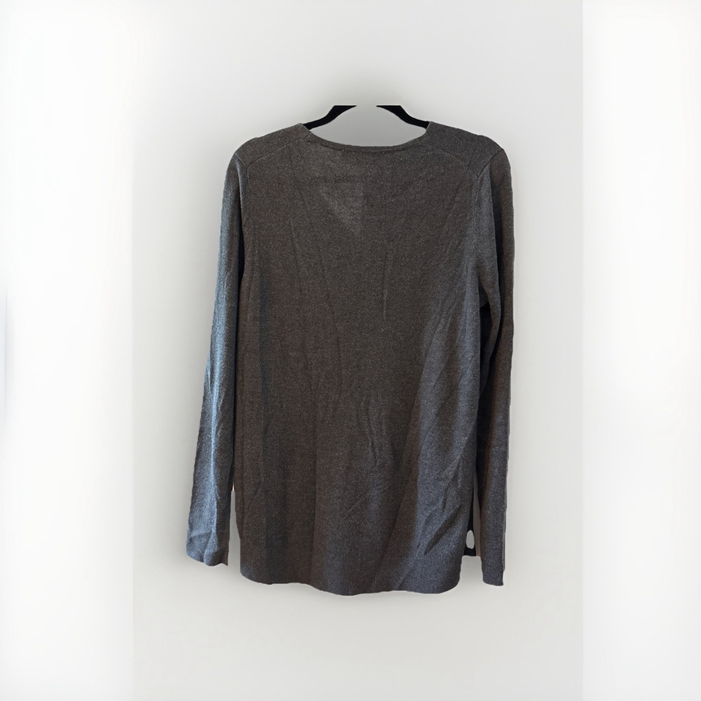 Ann Taylor Loft Med Women’s Dark Gray Sweater, Soft - Picture 3 of 4